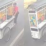 Detik-detik Mobil Tabrak Gerobak Pedagang Sampai Hancur di Bogor