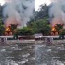 10 Penginapan Terbakar Hebat di Kawasan Wisata Bukit Lawang