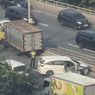 Kecelakaan Libatkan Minibus dan Truk di Tol Wiyoto Wiyono, Kendaraan Alami Kerusakan Parah