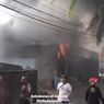 Bangunan Terbakar di Denpasar Bali, jadi Tontonan Warga