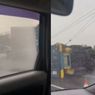 Pagi Ini Truk Kontainer Terguling di Tol Jagorawi Arah Bogor, Contra Flow Diberlakukan