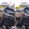 VIDEO; Alphard Nyangkut di Pembatas Jalan Mampang Jadi Tontonan Warga