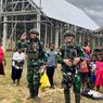 TNI dan Warga Gotong-Royong Bangun Gereja di Papua