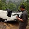 Ngeri! Mobil Terjun Sampai Terbalik di Jalur Gentong Arah Tasikmalaya, Ringsek Parah