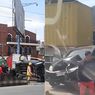 Truk Kontainer Tabrak Mobil sampai Ringsek di Terminal Bawen Arah Salatiga