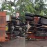 Truk Terbalik di Tol Cijago KM 45, Lalu Lintas Macet hingga Gerbang Tol Cisalak