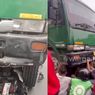 Pengendara Motor Tertabrak dan Terseret Truk Kontainer di Jalan Daan Mogot