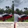 Ngeri Kecelakaan Libatkan Kereta Api Minangkabau Ekspres B25 dan Mobil Pribadi