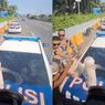 Deg-degan Dikira Mau Ditilang, Sopir Truk Ini Malah Dapat Kopi dari Polantas