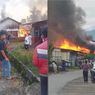 Kebakaran Hebat Hantam Pasar Baru Simpang Tambang