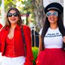 Dela Dewi Bersama Sarah Azhari Rayakan Kemerdekaan di Florida