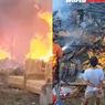 VIDEO: Ngerinya Kebakaran Hebat Hantam Gudang Mebel Terbesar di Pasuruan