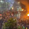 VIDEO: Pos Polisi di Jalan Jenderal Sudirman Dibakar Massa