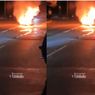 Aerox Alpha Terbakar di Central Park Meikarta, Pengemudi Kritis