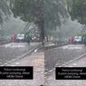VIDEO: Pohon Tumbang Hantam Mobil di Kedoya