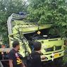 Truk Fuso dan Truk Elpiji Tabrakan di Cikembar Sukabumi, Bagian Depan Hancur Parah