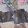 Muncul Sinkhole Raksasa di Bangkok, Diduga Akibat Hujan Deras dan Proyek MRT