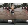 Banjir di Jalan GDC Depan Alun-alun Kota Depok Bikin Macet