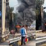 Bus Damri Terbakar di Tol JORR Jatiasih, Lalin Menuju MBZ Tersendat