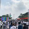 Massa Aksi Bela Palestina di Patung Kuda Bubarkan Diri,