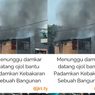 VIDEO: Rumah Terbakar di Samping Pasar Pal Merah, Driver Ojol Padamkan Pakai Selang Air