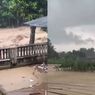 Ngeri! Banjir Bandang Terjang Cisolok Sukabumi, Ratusan Rumah Terendam dan Jembatan Putus