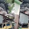 Kebakaran Hebat di Cililitan, Asap Hitam Pekat Membumbung Tinggi ke Langit