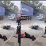 Pemotor Kritis Usai Ditabrak Truk Sampai Terseret Ratusan Meter