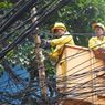 Sudin Bina Marga Jaksel Atasi Kabel Menjuntai di Karet Kuningan