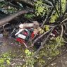 Pohon Tumbang Timpa Pengendara Motor di Jalan Leimena Makassar