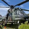 Mendarat di Lereng Bukit, Helikopter Caracal TNI Angkatan Udara Salurkan Bantuan ke Nagari Sungai Limau