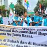 Aksi Buruh Hari Kedua, Desak Pengembalian UMSK 19 Daerah di Jawa Barat