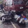 VIDEO: Kecelakaan Mengerikan di Tawangmangu, Isuzu Panther Hantam Puluhan Motor