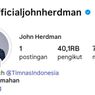 Baru Bikin IG, John Herdman Pelatih Timnas Diikuti 40 Ribu Followers