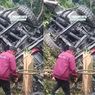 Sopir Truk Kritis Usai Alami Kecelakaan Parah, Terjun ke Jurang