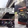 Bus TransJakarta Ringsek Usai Hantam Tiang di Tanjung Barat