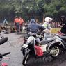 Puluhan Motor Mogok Akibat Terobos Banjir di Jl DI Panjaitan Cawang