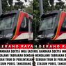 VIDEO: Kereta Bandara Ringsek Usai Hantam Truk di Poris