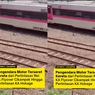 VIDEO: Pemotor Terseret Kereta di Perlintasan Rel Stasiun Cikampek
