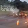 VIDEO: Mobil Terbakar di Tol Cikampek