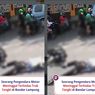 Pemotor Tewas Terlindas Truk di Bandar Lampung Pagi Ini