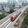 LRT Jakarta Fase 1B Lakukan Test Track Sejauh 3,6 Km dari Velodrome ke Pasar Pramuka