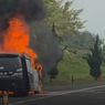 VIDEO; Mobil Toyota Vellfire Ludes Terbakar di Cipularang