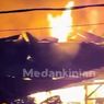 VIDEO: Kebakaran Hebat Hanguskan Pasar di Siantar