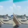VIDEO: Detik-detik Palang Rambu Ambruk Usai Dihantam Mobil di Tol Cijago