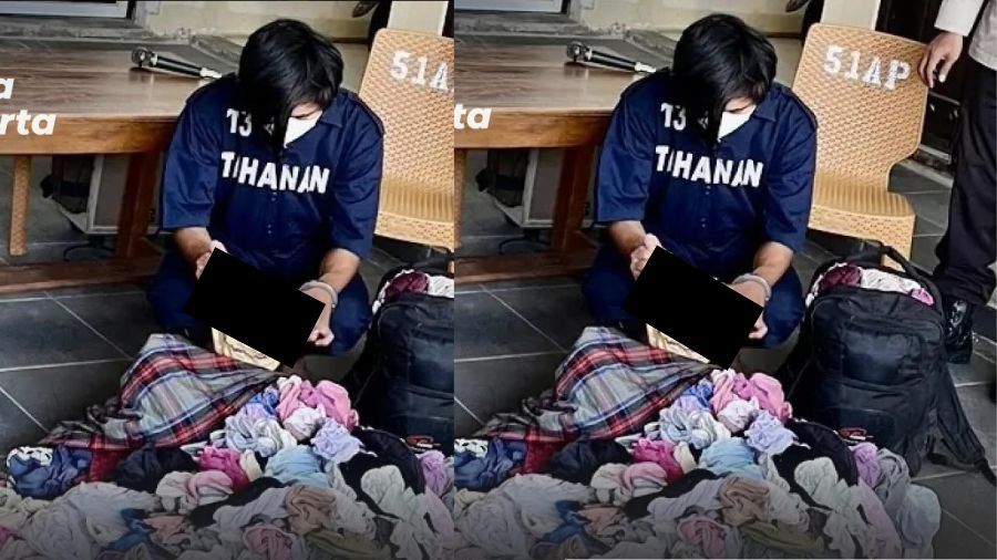 Pria mencuri celana dalam wanita (Instagram) <b>(Instagram )</b>