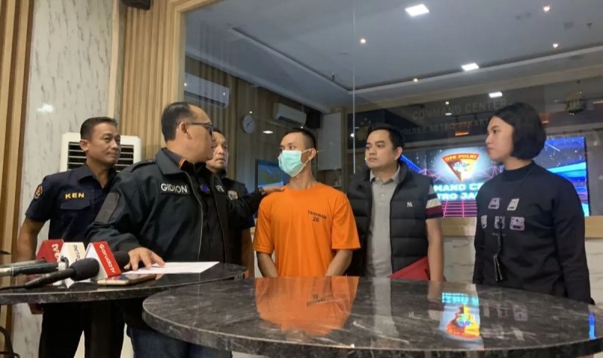 TRS (21), pelaku penganiayaan Taruna STIP hingga tewas. (Antara) 