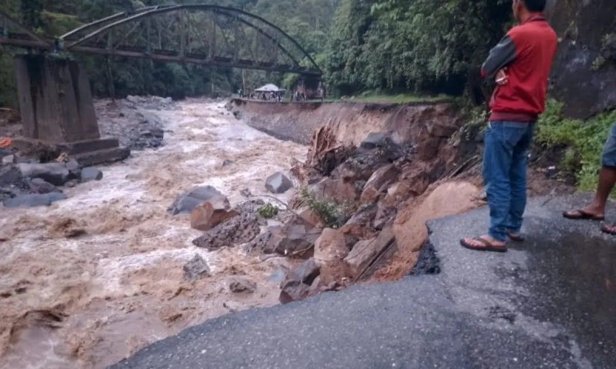 Banjir bandang Sumbar. (Antara) 