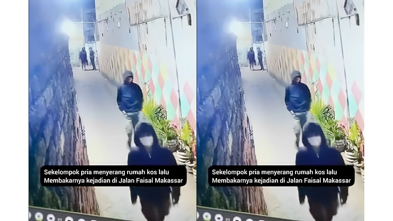 Pelaku Penyerangan dan Bakar Rumah Kos di Makasar <b>(Instagram)</b>