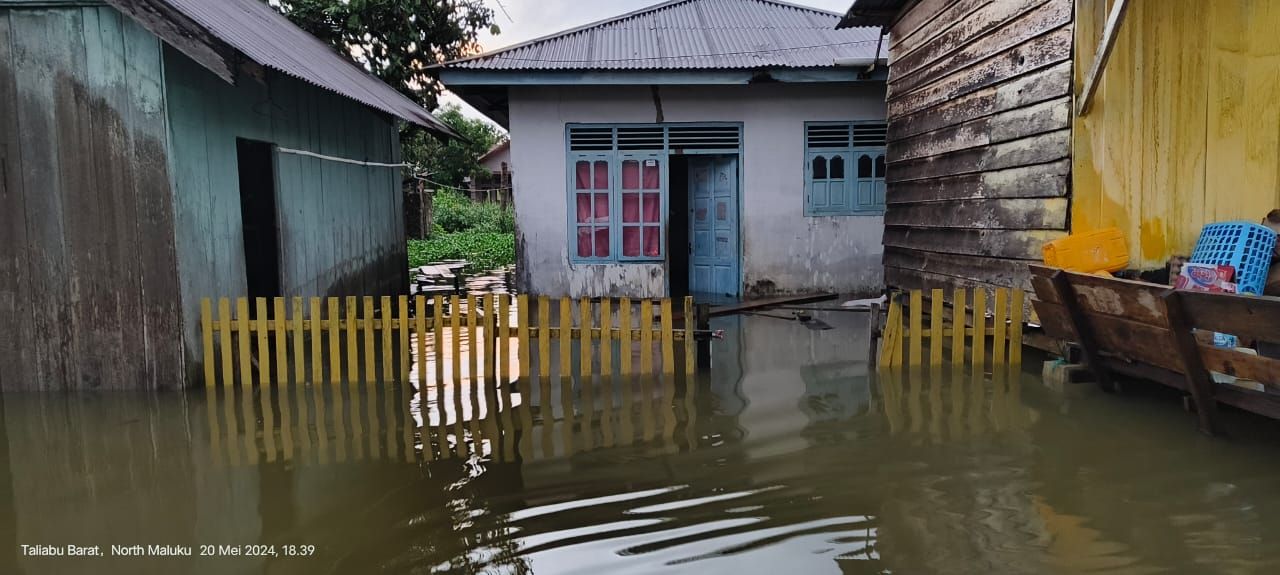 Banjir di Kabupaten Pulau Taliabu. 